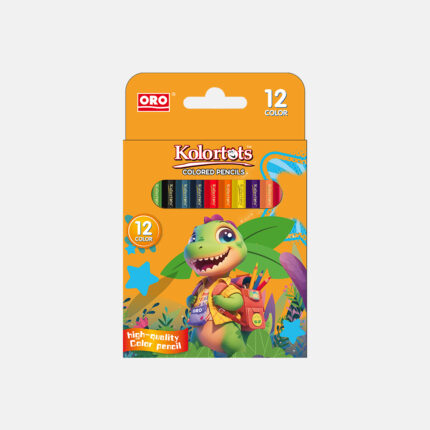 KOLORTOTS Half Size Pack of 12 Color Pencils
